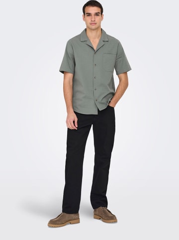 ONLY & SONS Hemd "Eye resort" in Grün