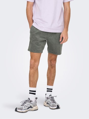 ONLY & SONS Cordshorts in Grau