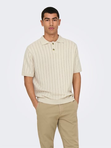 ONLY & SONS Poloshirt in Beige