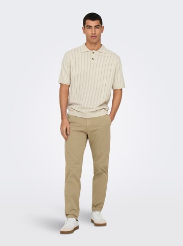 ONLY & SONS Poloshirt in Beige