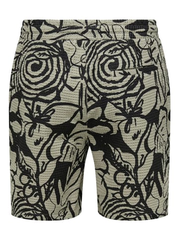 ONLY & SONS Shorts in Schwarz/ Beige