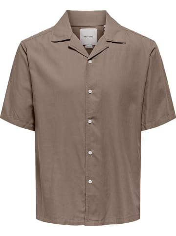 ONLY & SONS Hemd "Dilem" in Hellbraun