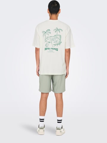 ONLY & SONS Shirt "Milo" in Weiß/ Grün