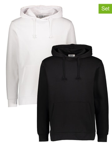 ONLY & SONS 2er-Set : Hoodies in Schwarz/ Weiß