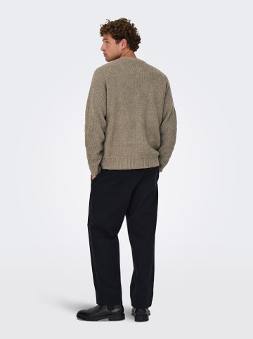 ONLY & SONS Pullover "Dale" in Hellbraun