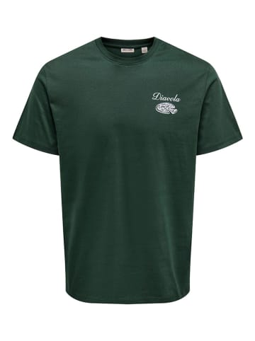 ONLY & SONS Shirt "Fred" in Dunkelgrün