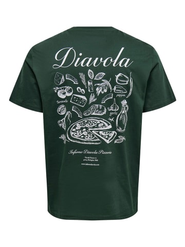 ONLY & SONS Shirt "Fred" in Dunkelgrün