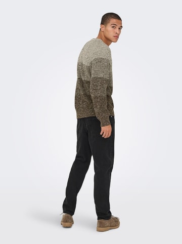 ONLY & SONS Pullover "Birk" in Dunkelbraun