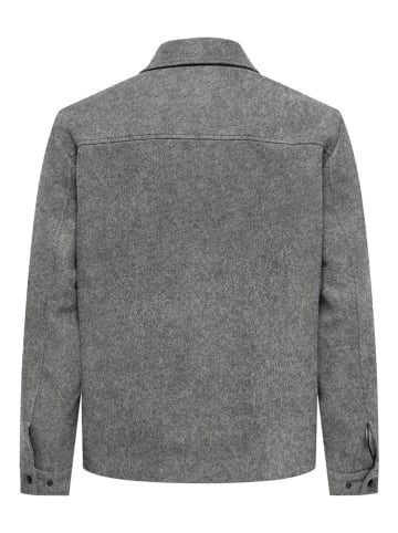 ONLY & SONS Hemdjacke "Ponnor" in Grau
