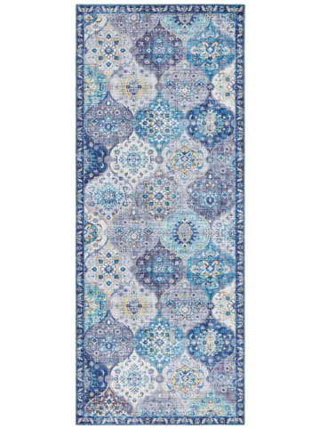 Elle Decoration Laagpolig tapijt "Kashmir Ghom" blauw