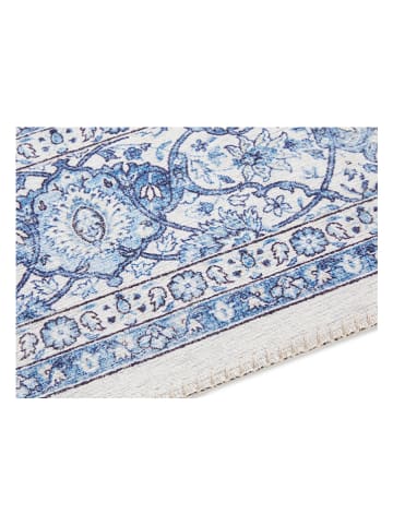 Elle Decoration Kurzflor-Teppich "Maschad" in Hellblau