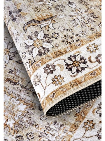 Elle Decoration Dywan "Saveh" w kolorze złoto-kremowym