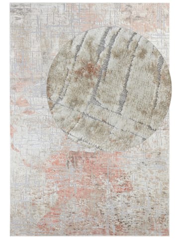 Short-Pile Design Kurzflor-Teppich ''Chameis'' in Beige/ Apricot