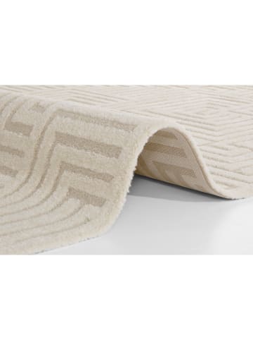 Elle Decoration Kurzflor-Teppich "Manipu" in Creme