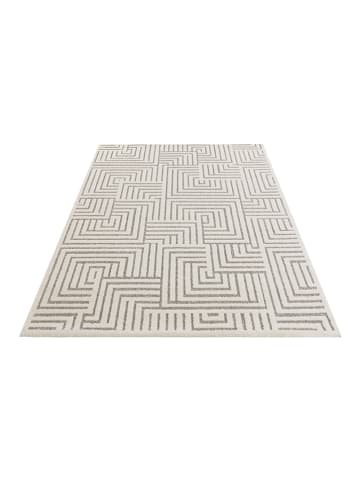 Elle Decoration Kurzflor-Teppich "Manipu" in Creme