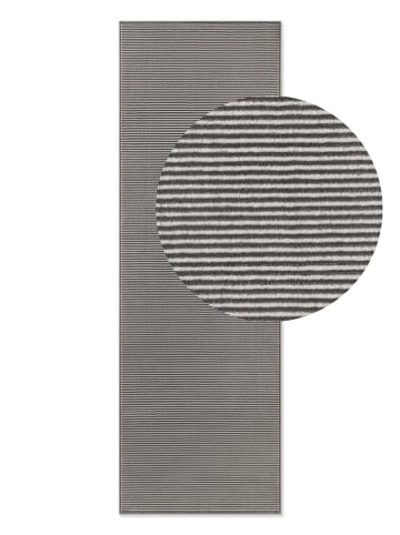 Elle Decoration Kurzflor-Teppich "Perles" in Anthrazit/ Creme