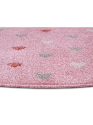 Hanse Home Kurzflor-Teppich "Little Hearts" in Rosa