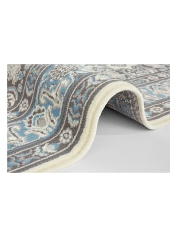Nouristan Kurzflor-Teppich "Täbriz" in Hellblau/ Creme