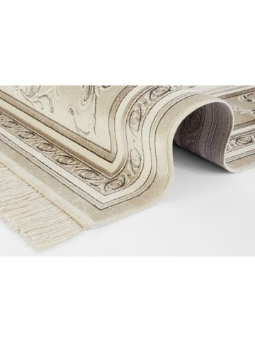 Nouristan Webteppich "Antique Flowers - Samt" in Creme