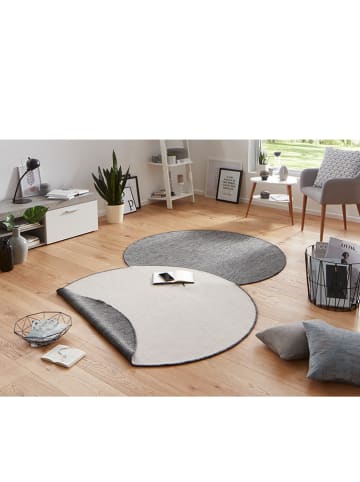 NORTHRUGS Wendeteppich "Miami" in Silber/ Creme/ Grau