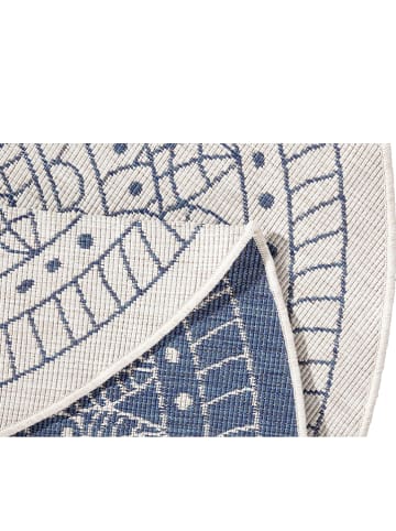 bougari Omkeerbaar tapijt "Porto" blauw/crème