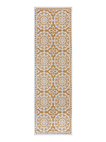 NORTHRUGS Dywan zewnętrzny "Jardin" w kolorze musztardowo-kremowym