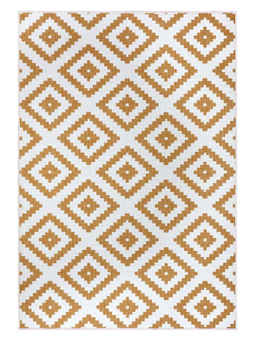 NORTHRUGS Indoor-/ Outdoor-Teppich "Malaga" in Creme/ Senf