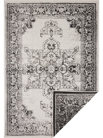 NORTHRUGS Indoor-/ Outdoor-Teppich "Borbon" in Schwarz/ Creme