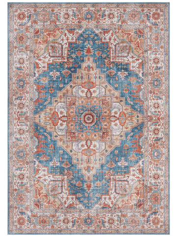 Nouristan Geweven tapijt "Sylla" blauw/rood
