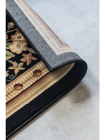 Nouristan Kurzflor-Teppich "Adraskan" in Schwarz/ Creme