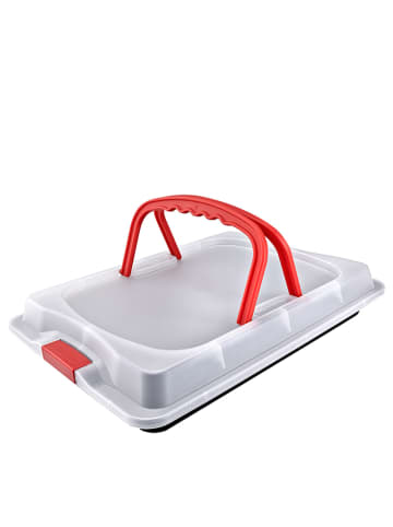 Dr. Oetker Pudełko "Bake & Go" w kolorze czarno-białym na ciasto - 42 x 29 cm