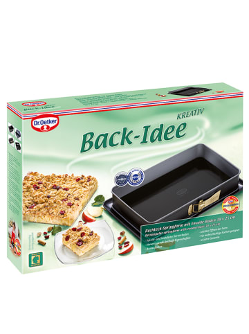 Dr. Oetker Tortownica "Bake Idea" w kolorze antracytowym - 38 x 25 cm