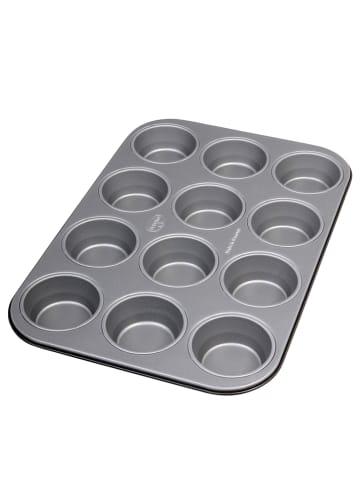 Dr. Oetker Foremka w kolorze antracytowym do muffinek - 26,5 x 38,5 cm