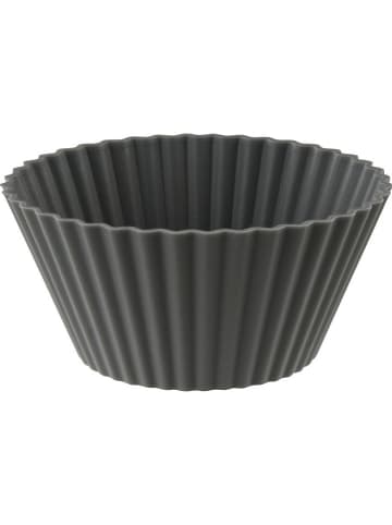 Dr. Oetker 12er-Set: Silikon-Muffinformen "FlexxLov" in Rot/ Schwarz - Ø 4 cm