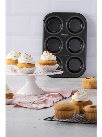 Dr. Oetker Forma "Tradition" w kolorze czarnym do muffinek - 19 x 28 cm