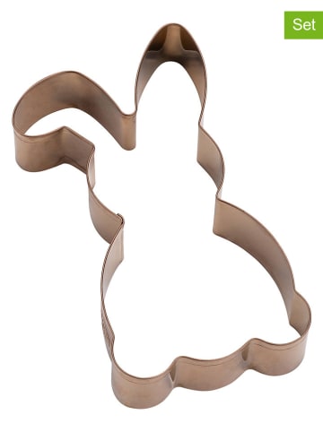 Dr. Oetker 2er-Set: Ausstecher "Hase" in Kupfer - (B)6 x (H)12,5 cm