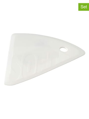 Dr. Oetker 2er-Set: Teigschaber "Classic" in Weiß - (B)14,5 x (H)8,5 cm