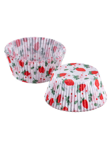 Dr. Oetker Foremki papierowe (100 szt.) "Strawberries" w kolorze czerwonym do muffinek