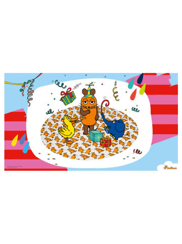 Dr. Oetker Podstawki (12 szt.) "Mouse" w kolorze pomarańczowo-białym pod tort