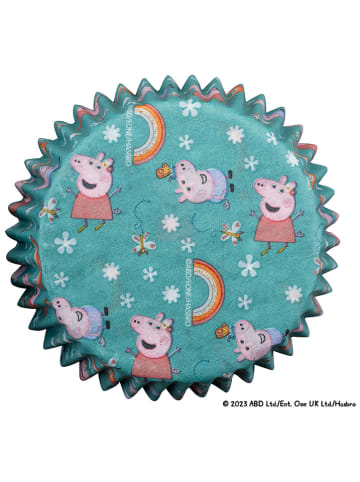 Dr. Oetker Foremki papierowe (100 szt.) "Peppa & George" w kolorze turkusowym