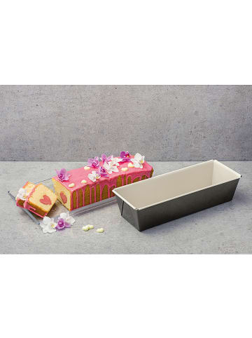 Dr. Oetker Keksówka "Bake Trend" w kolorze antracytowo-białym - 30 x 11 cm