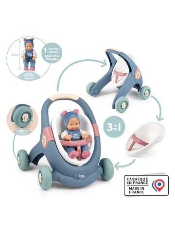 Smoby 3-in-1-loopleerwagen met pop - vanaf 12 maanden