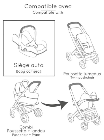 Smoby Puppenautositz "Maxi Cosi" in Beige - ab 3 Jahren