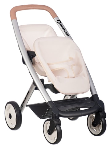 Smoby Tweeling-poppenwagen "Maxi Cosi" beige - vanaf 3 jaar