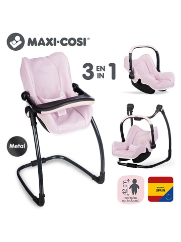Smoby Krzesełko 3w1 "Maxi Cosi" w kolorze jasnoróżowym dla lalek - 18 m+