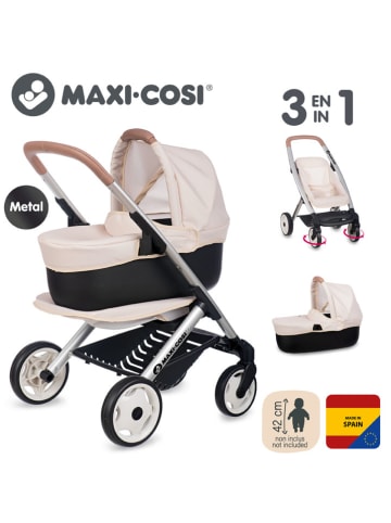Smoby 3-in-1-poppenwagen "Maxi Cosi" beige - vanaf 3 jaar