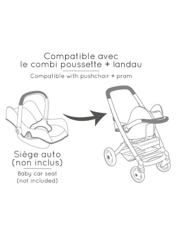 Smoby Wózek 3w1 "Maxi Cosi" w kolorze beżowym dla lalek - 3+