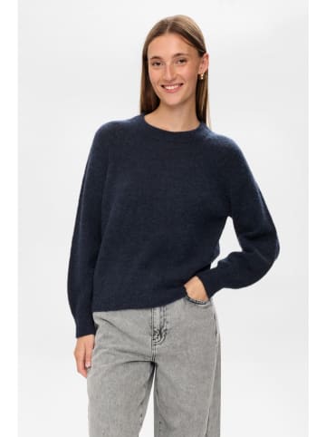 NÜMPH Sweter "Nuriette" w kolorze granatowym
