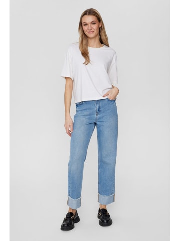 NÜMPH Shirt in Creme/ Bunt