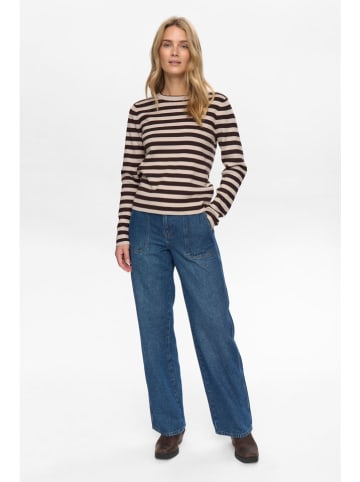 NÜMPH Pullover in Beige/ Braun